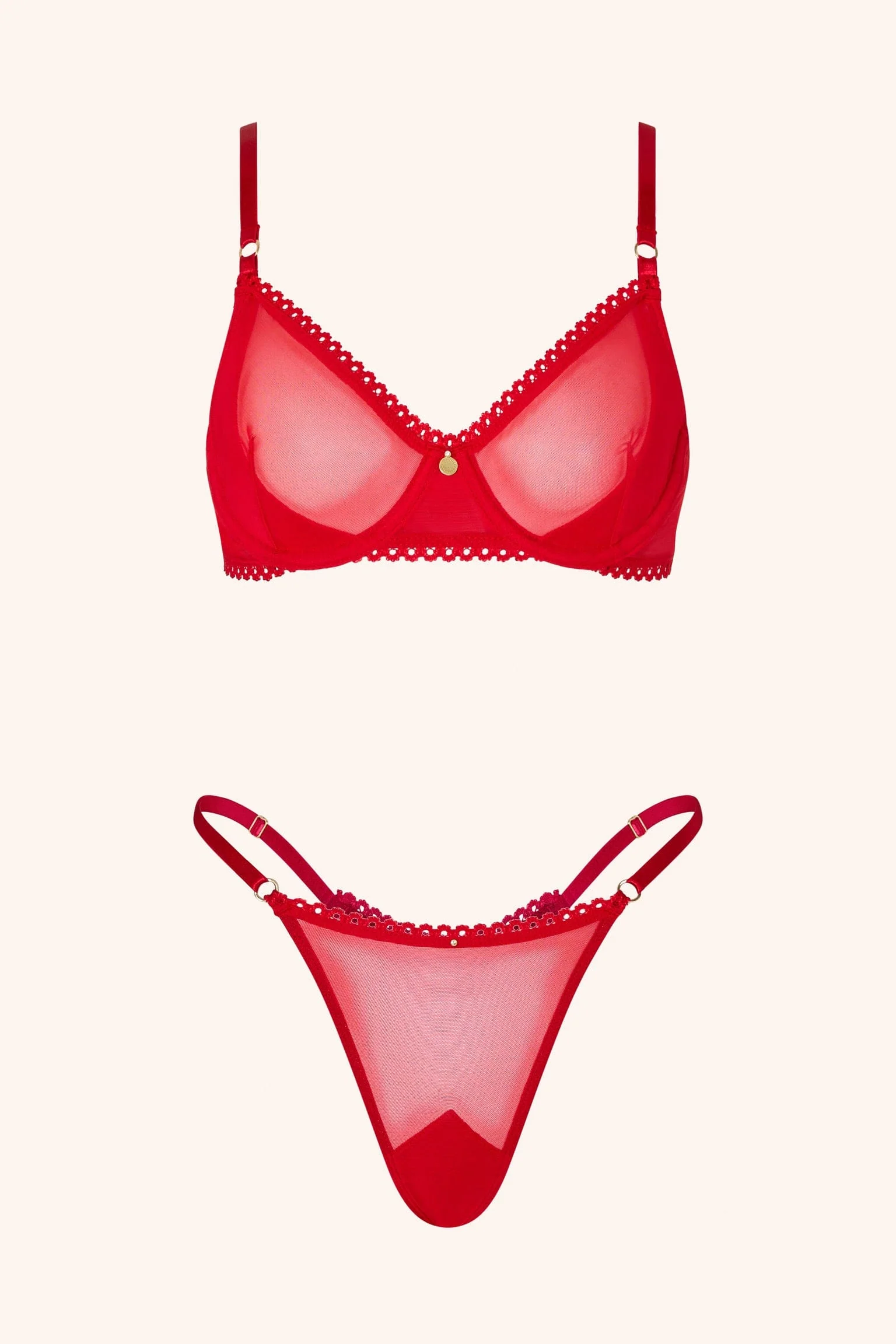 Push Up Bra Red - Image 5