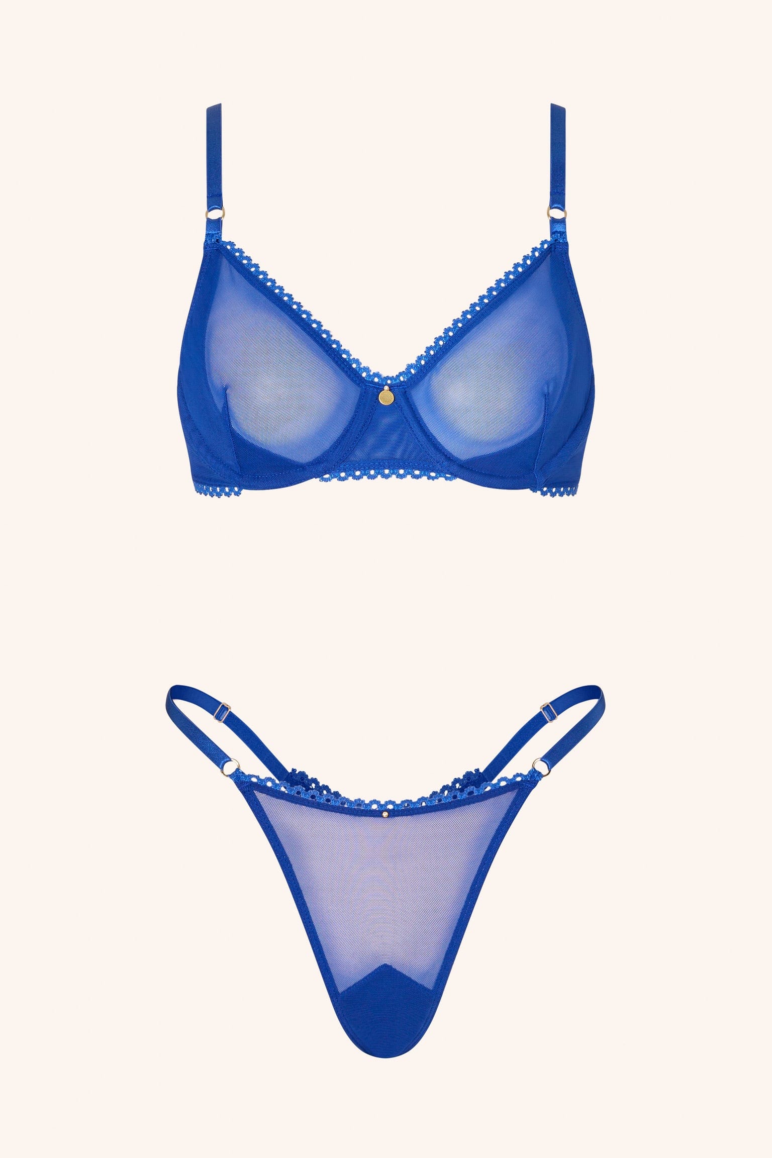 Push Up Bra Royal Blue - Image 5